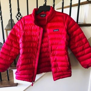 Girls Pink Patagonia Puffer Jacket Size XL (14)